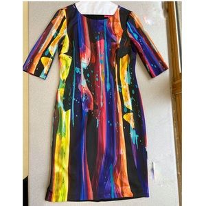Betsey Johnson abstract print dress